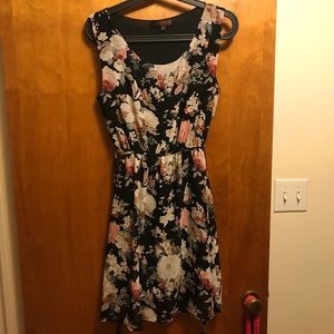 Black floral dress